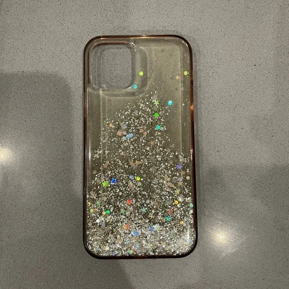 Velvet Caviar iPhone 12 Pro Glitter Clear Phone Case